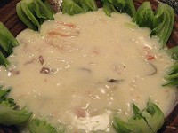 蟹肉と中国野菜のクリーム煮